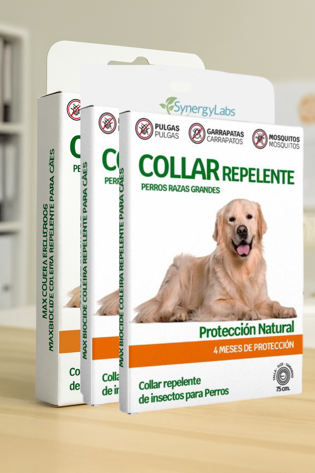 🟢 Collar Repelente para Perros razas grandes – Protección Natural Premium
