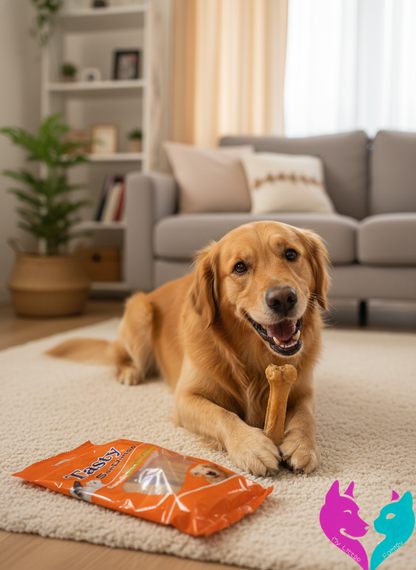 🐾 Hueso Vacuno Prensado 11 cm (Pack x2)snack natural!