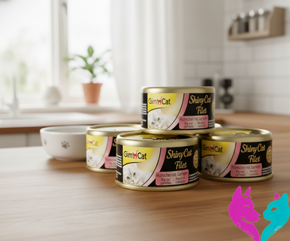 🐱 GimCat ShinyCat Filet – Pollo con Gambas 70 g