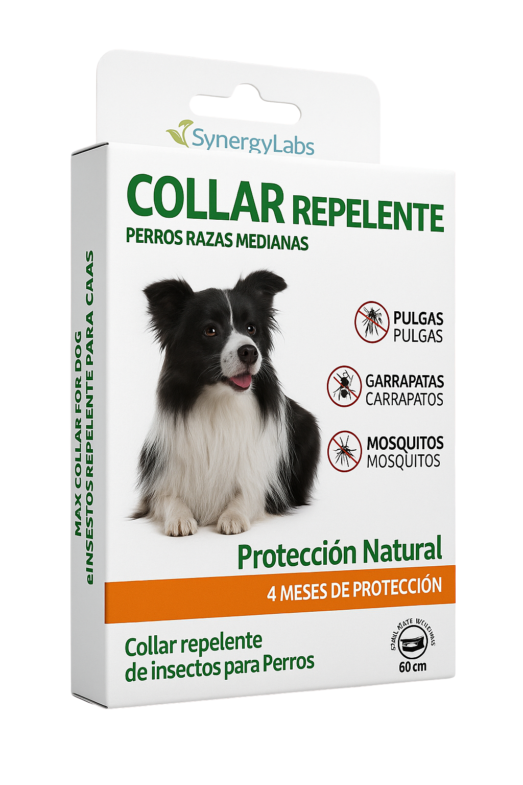🟢 Collar Repelente para Perros Medianos – Protección Natural Premium
