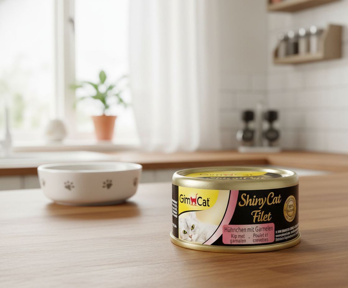 🐱 GimCat ShinyCat Filet – Pollo con Gambas 70 g