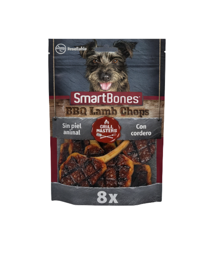 🔥 SmartBones BBQ Lamb Chops – La experiencia parrillera que tu perro estaba esperando 🔥(8 uds) 232 g