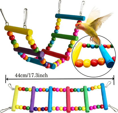 7 piezas de juguetes para loros – accesorios para jaula