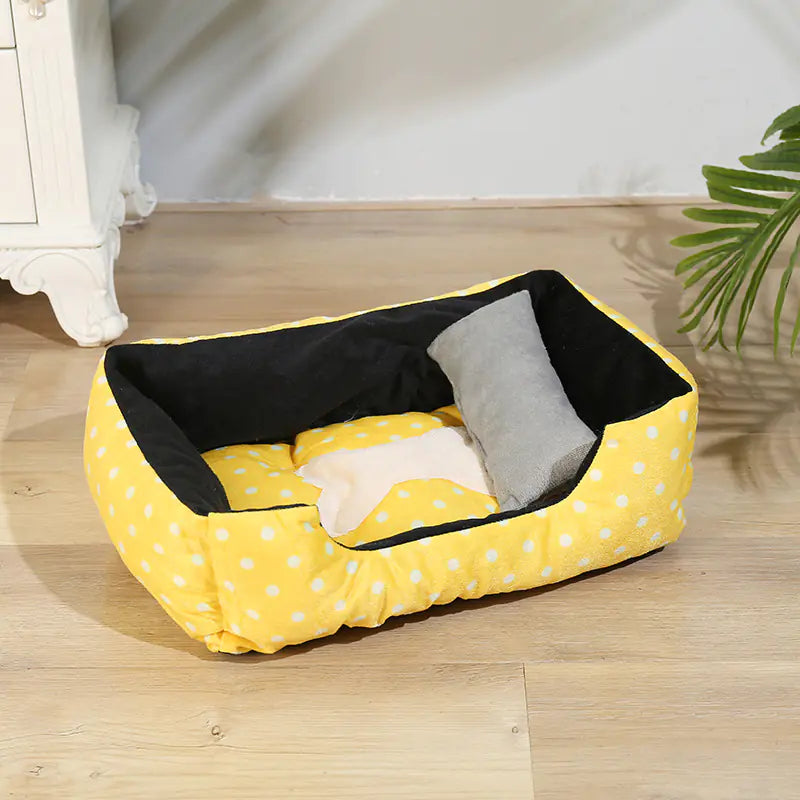 🏡 Villa Descanso para mascotas – Cama Cómoda y Elegante