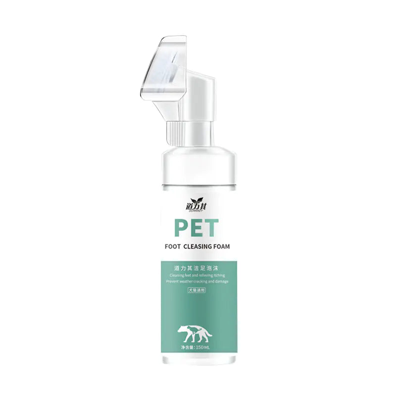Espuma limpiadora para mascotas 150 ml – Cuidado de patas para perros y gatos-🐾✨