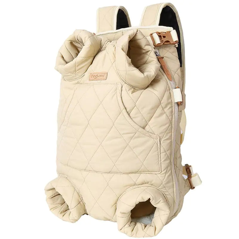 Mochila de pecho para mascotas – acolchada y portátil para el invierno