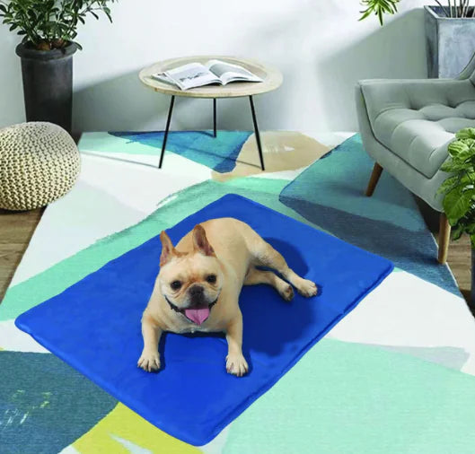 ❄️Colchoneta de verano para mascotas con efecto seda fría – Frescor y confort asegurados