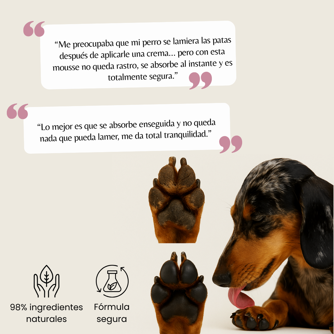 Crema- Mousse almohadillas, hocico y zonas secas