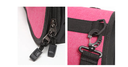 Mochila plegable para gatos con diseño de malla transpirable