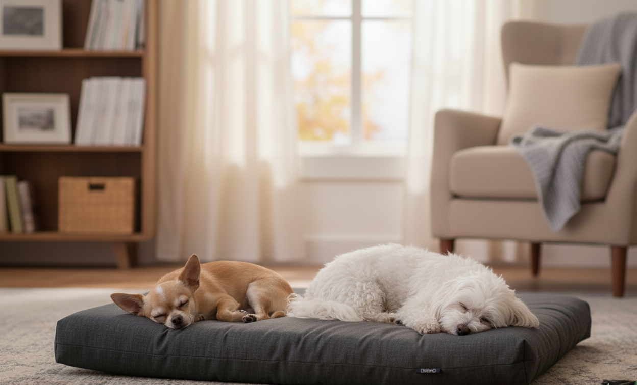 Colchoneta talla grande 95x75 Edgar Sand comodidad y bienestar en formato XL + Comedero Nobleza Gratis