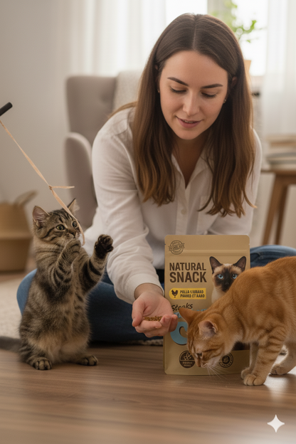 🐔 Mister Cat – Natural Snack Steaks Pollo e Hígado