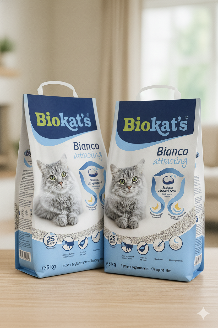 🐱 Biokat’s Bianco – Arena Aglomerante Blanca 5 kg