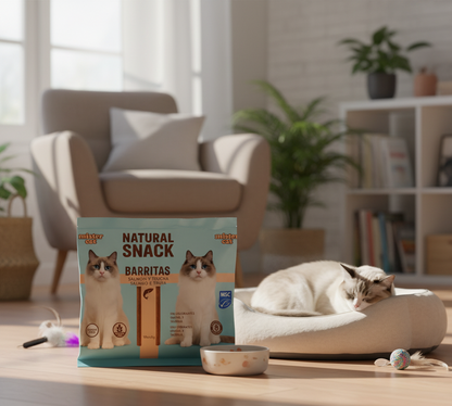 ✨ Mister Cat – Natural Snack ✨ Barritas de Salmón y Trucha