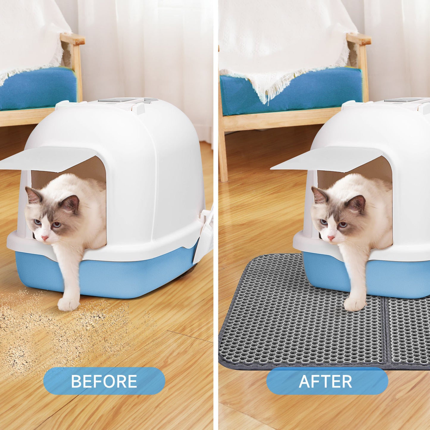 🐱 Alfombrilla Atrapa-Arena para Gatos Nobleza (60 × 40 cm) 🐱