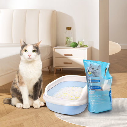 Arena para Gatos Nobleza Diamond Gel, 3.8L/1.5KG, Sílice Biodegradable, Agradable Aroma, Cristal Absorbente