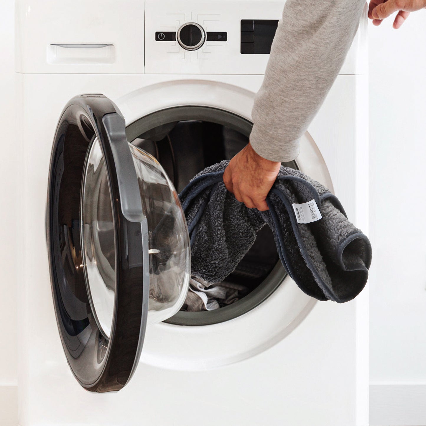 Nobleza Cool Grey 120X100 cm Manta de felpa suave para perros Gatos y otras mascotas Lavable con patrón de estampado de animales