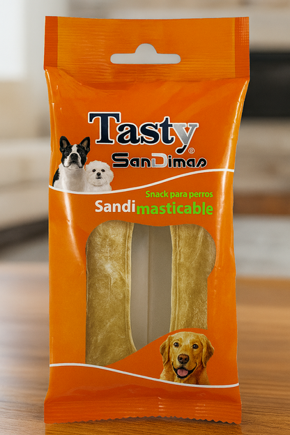 🐾 Hueso Vacuno Prensado 11 cm (Pack x2)snack natural!