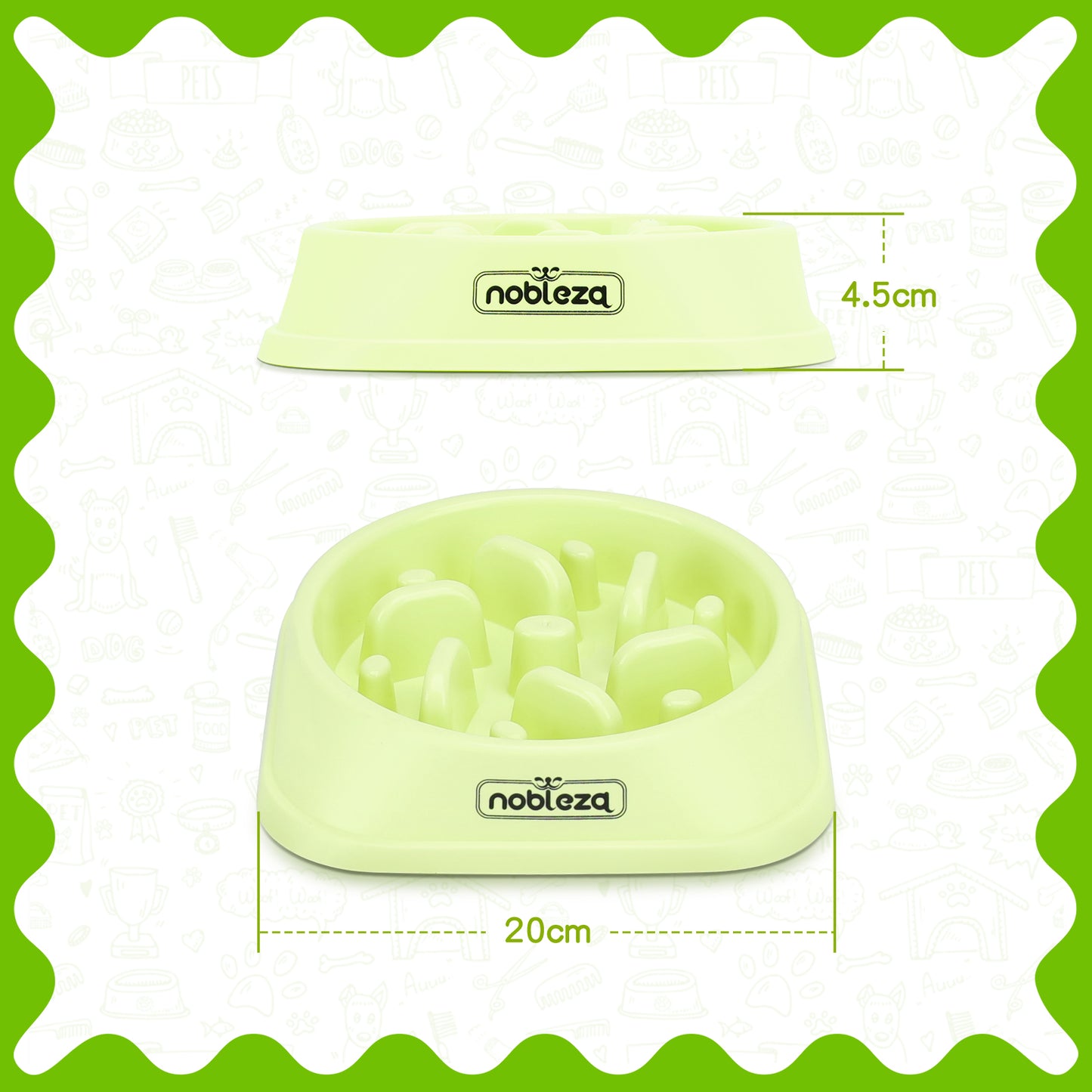 💚Comedero Antivoracidad Verde (Nobleza)