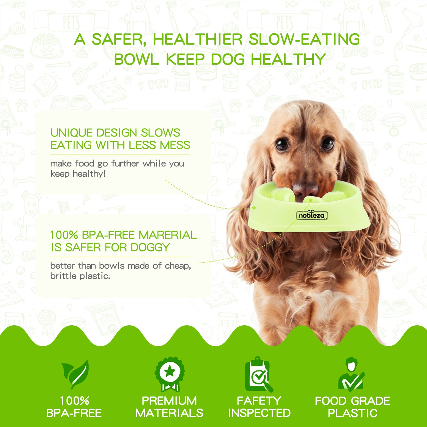 💚Comedero Antivoracidad Verde (Nobleza)