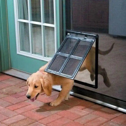 🏡🐶Puerta con Malla para Mascotas — Protección contra Mosquitos y Acceso Fácil