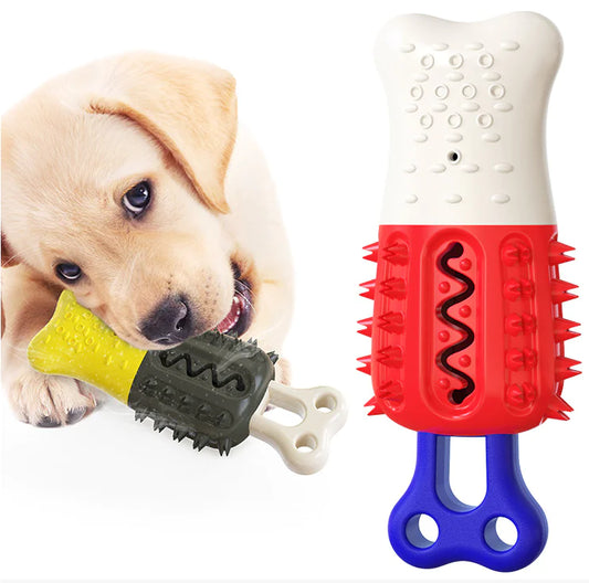 🐶Juguetes mordedores refrescantes para mascotas – Limpieza dental y alivio en verano