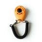 Clicker ajustable para adiestramiento de perros con correa tipo llavero.
