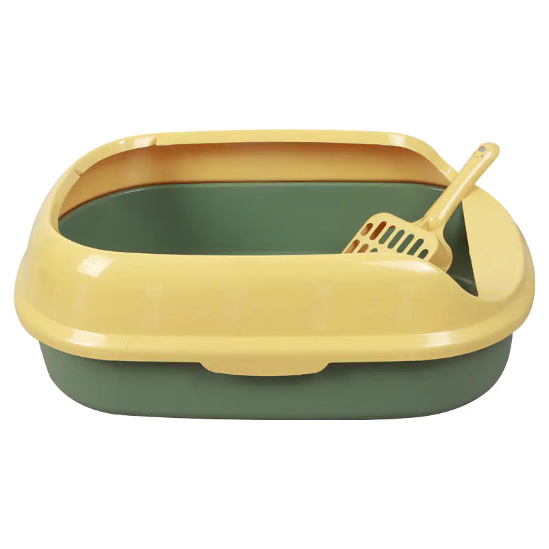 Caja de Arena Antisalpicaduras Semicerrada para Gatos