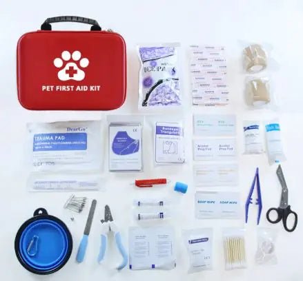 Botiquín de primeros auxilios compacto para perros y gatos de viaje🌏🐾