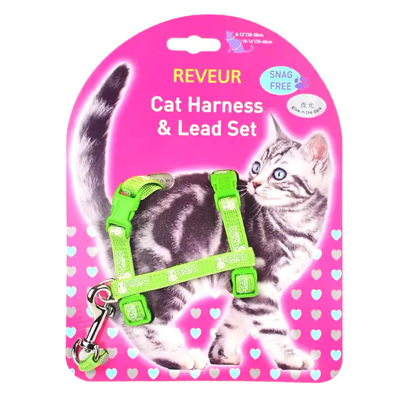 Arnés Reflectante para Gatos – Seguridad Nocturna con Estilo
