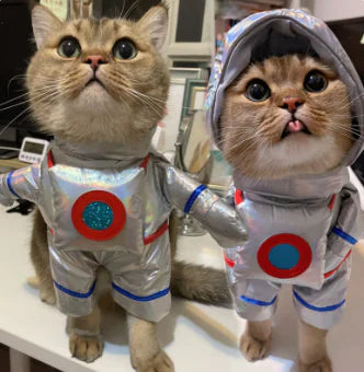 Disfraz de traje espacial para perro y gato