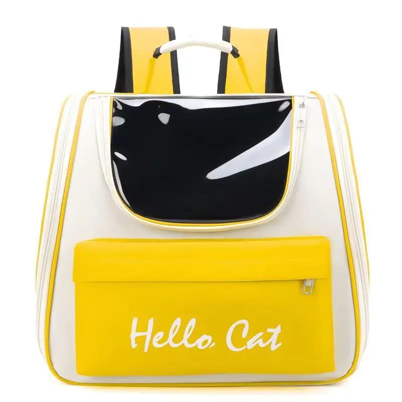 😻Nueva Mochila Transportadora para Gatos – Diseño Transparente y Espacioso
