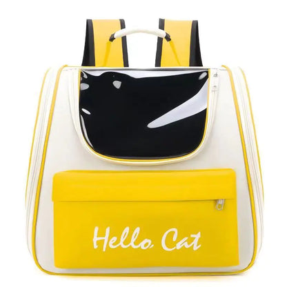 😻Nueva Mochila Transportadora para Gatos – Diseño Transparente y Espacioso