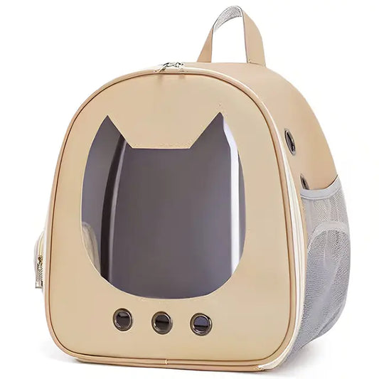 Mochila transportadora transparente para gatos
