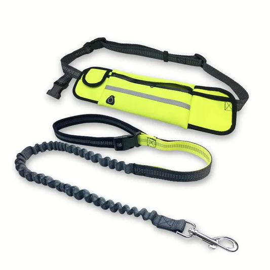 Riñonera Impermeable para Mascotas – Correa Deportiva para Correr