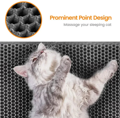 Alfombrilla Atrapa Arena con Diseño Panal Paw Clean😻🐈