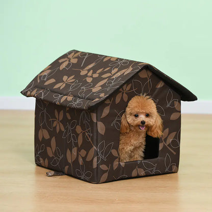 🏡 Casita impermeable de exterior para perros y gatos — tela Oxford resistente