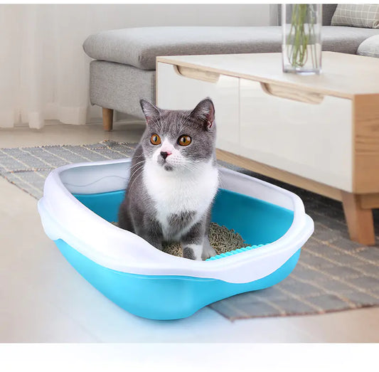 Arenero Grande Semicerrado para Gatos con Control de Olores😻