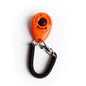 Clicker ajustable para adiestramiento de perros con correa tipo llavero.
