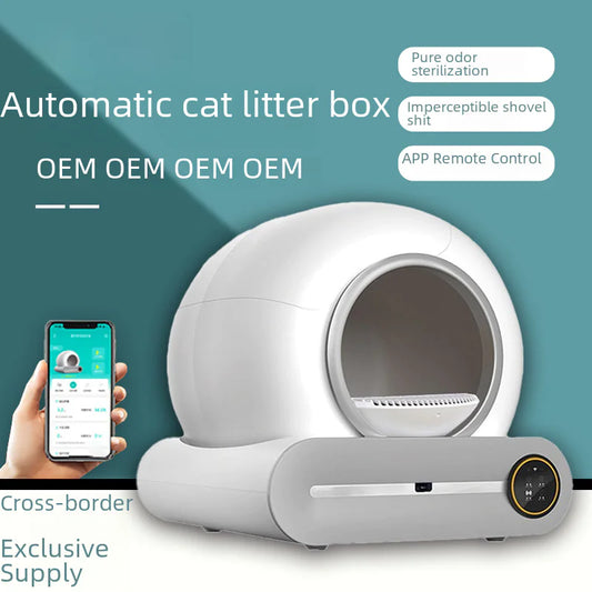 🐱 Arenero automático para gatos con control de olores (Tamaño grande)