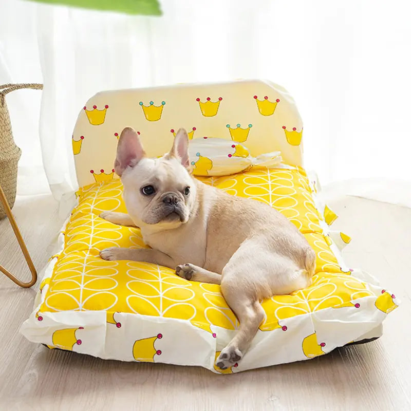 Cama de Lujo para Mascotas Pequeñas – Diseño Lavable y Antideslizante🐾🐶