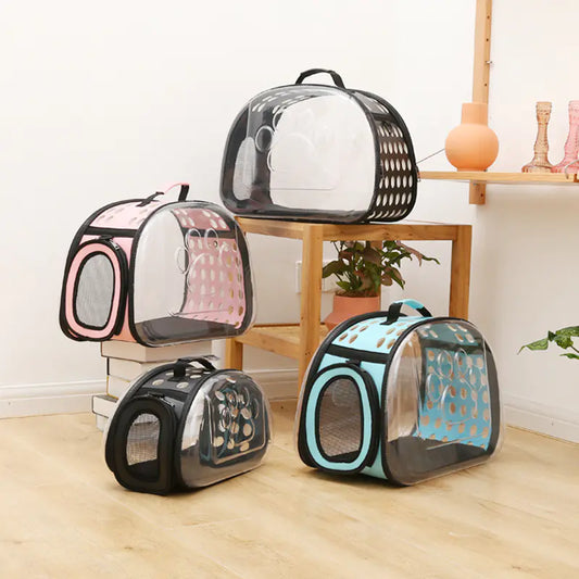 Bolso Transportador Plegable para mascotas – Cápsula Espacial de PVC🐶😻