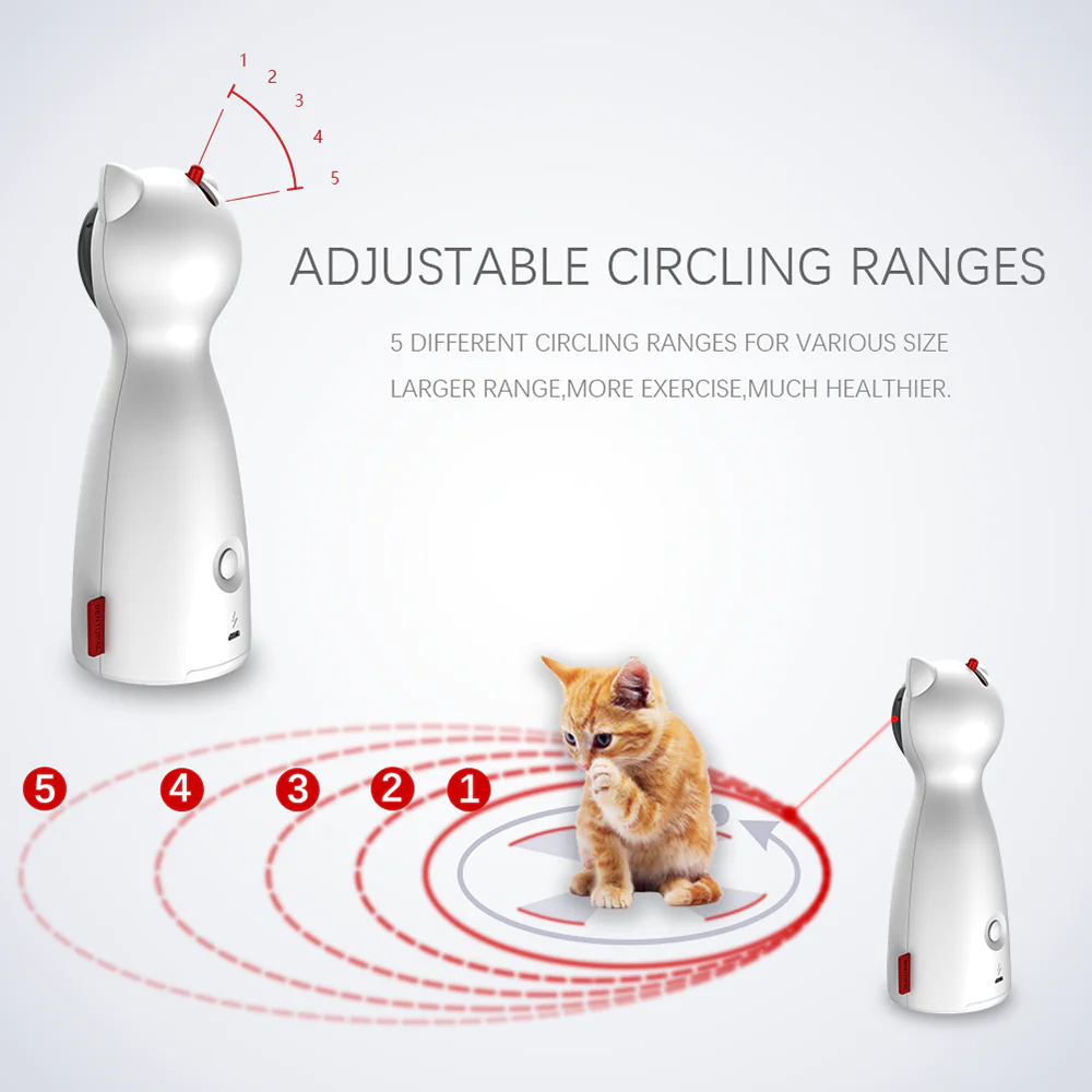 😻😼Juguete Interactivo para Gatos Bontop P01 – Dispositivo Automático de Juego para Gatos