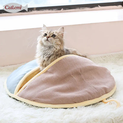 Cama y Saco para Gatos con Diseño de Doble Uso😻🐾