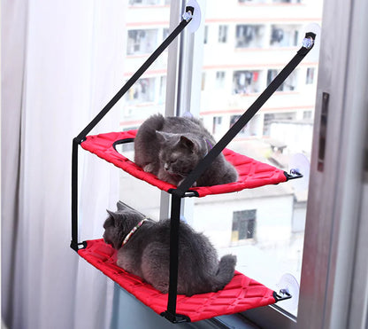 🐾 Hamaca de Ventana para Gatos con Ventosas – Disponible en versión Simple o Doble