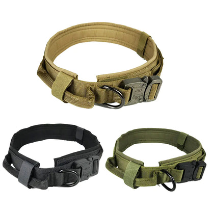 🐶Collar táctico ajustable  para perro de camuflaje.