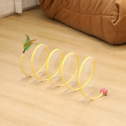 Túnel de Juego Plegable en Forma de S para Gatos y Mascotas😻