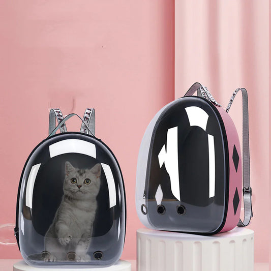 🐾 Mochila Espacial Transparente para Mascotas – Elegante, Cómoda y Segura