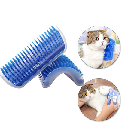 Cepillo autolimpiador con catnip para gatos – para esquinas.