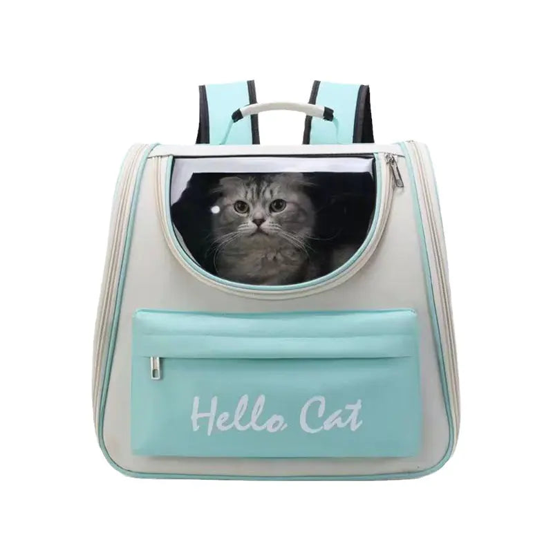😻Nueva Mochila Transportadora para Gatos – Diseño Transparente y Espacioso