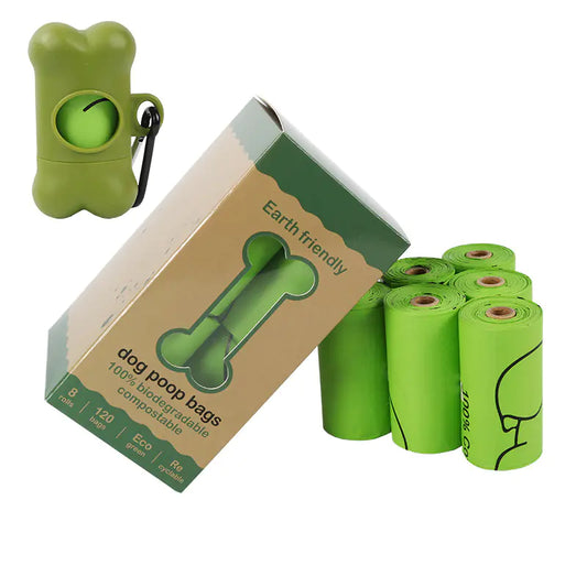 Bolsas Degradables para Desechos de mascotas + Herramienta porta bolsas🐾